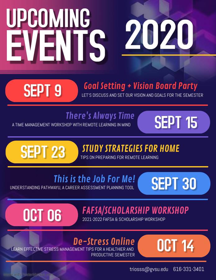 Fall 2020 Events